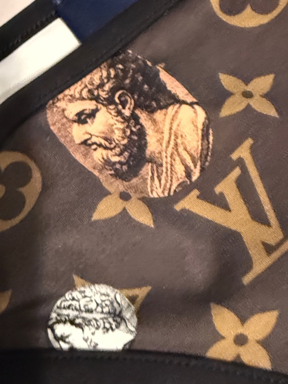 Authentic Louis Vuitton Brown Monogram Bikini Briefs Greek coin NWOT  Motifs - Picture 5 of 14